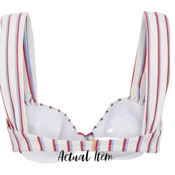 Revolve x We Wore What Claudia Bikini Top In Vintage Americana Cream NWT… - Picture 3 of 3